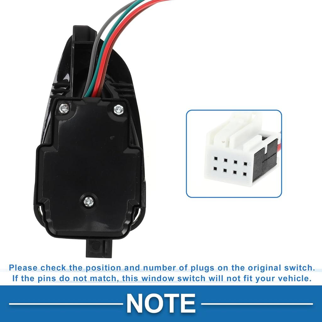Power Window Switch No.2308211351 Window Control Switch for Mercedes-Benz SL500 SL550 SL600 Black