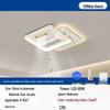 NuFeng White Square Ceiling Fan Light