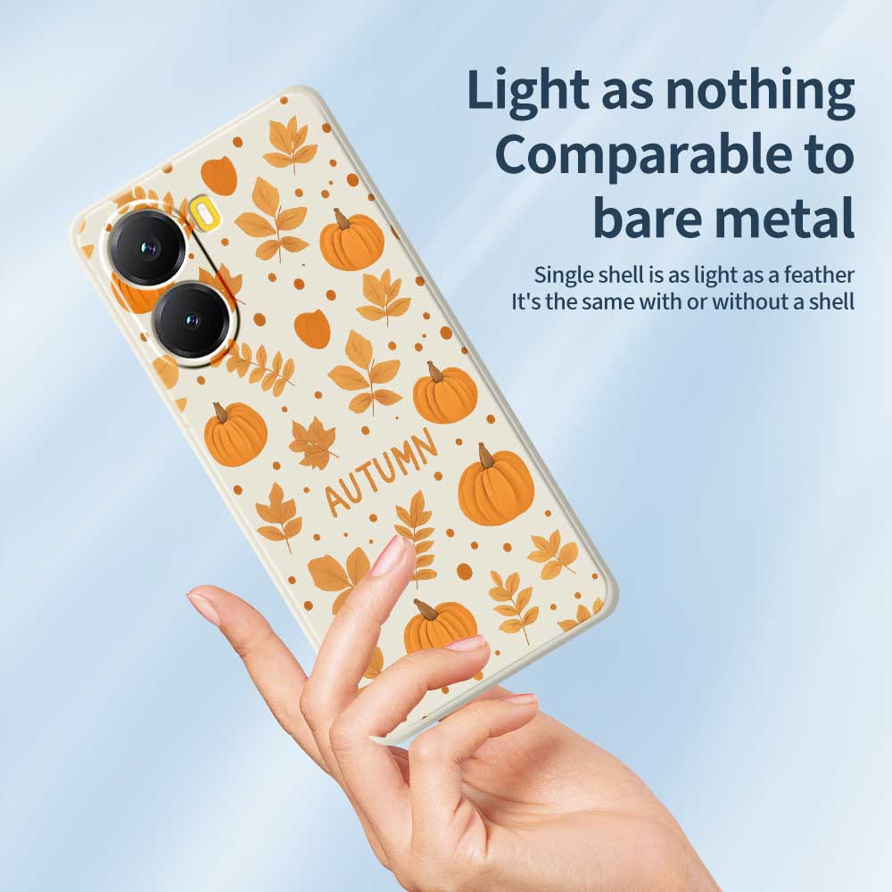 For Xiaomi Redmi Turbo 4 5G/Poco X7 Pro 5G Case Autumn Theme Pattern Printing Straight Edge TPU Phone Back Cover