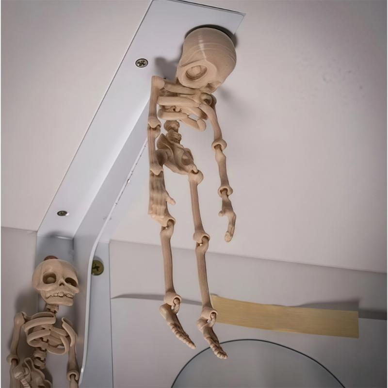 Bewegliche Magnetische Skelettfigur Für Kühlschrank Auto Büro Flexible Gelenke Detailliert Halloween Party Dekoration Zubehör