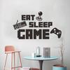 Game Theme Wall Stickers Self-adhesive PVC Gaming Controller Wall Decal Sticker for Bedroom