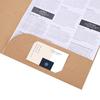 A4 Individual Folders File Set of Kraft Clear Portable Document Paper Document Storage Document Stylish Document Office Supplies Cases, 10, Paper,