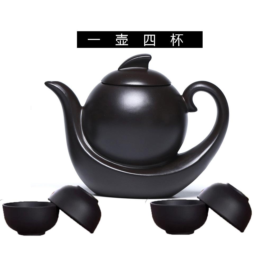 Chinese Style Teapot  Set Handmade Traditional Purple Clay Suit Tieguanyin Puer Kung Fu Kettle Tea Table Decoration Gift 2025
