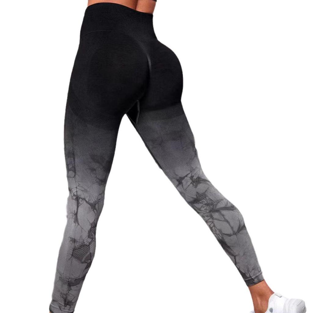 Gradient High Waist Yoga Leggings: Fat Burning, Hip Lifting, Tummy Control Fitness Pants