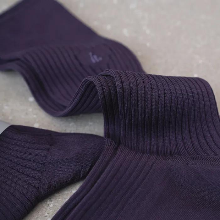 [hiig] no.198 vintage purple silket heart socks