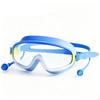 Swimming Goggles with Earplugs Clear Lens Swim Soft Nose Bridge Eyewear for