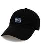 Wig Saint Block Logo Cotton Peach Ball Cap - Black