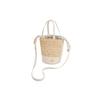 Charles & Keith Small CK Color Block Drawstring Closure Casual Versatile Leather Bucket Bag Crossbody Bag Tote Bag Medium Women bags SL2-10782395