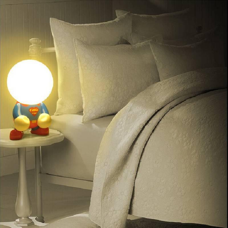 Superhero Cartoon Led Desk Lamp With Energy Saving Light For Kids Bedroom Decor