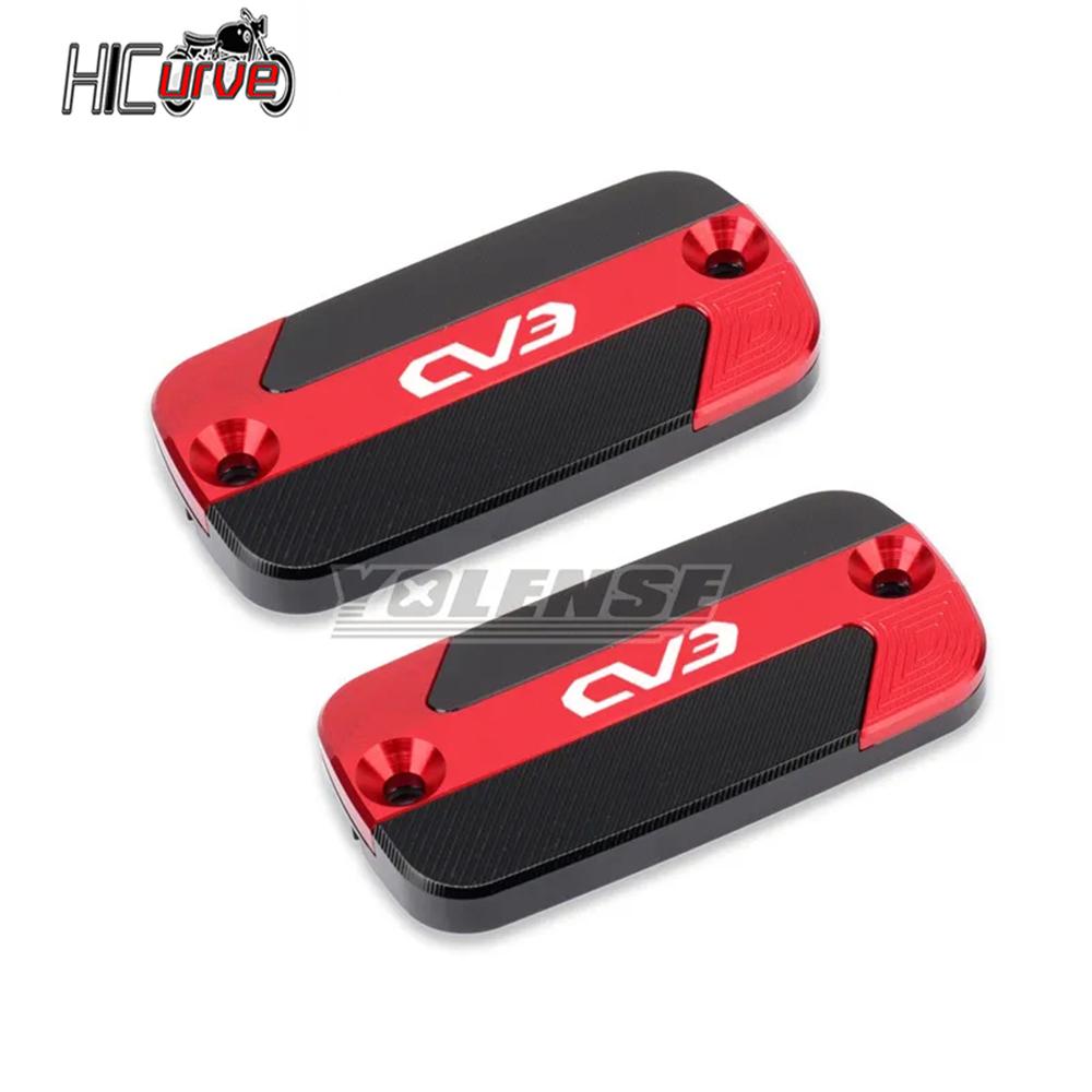 Motorcycle CNC Front Brake Reservoir Fluid Tank Oil Cup Cover For KYMCO CV3 CV 3 2019- 2023 2022 2021 2020 2019