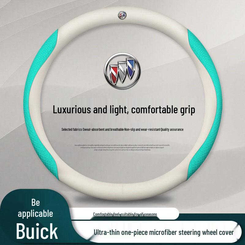 Buick Steering Wheel Cover - Genuine Leather for Envision, Regal, LaCrosse, Verano, GL6, Encore