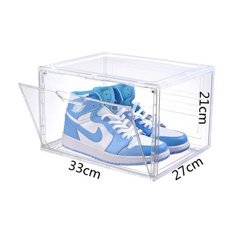 Clear Side-Opening Hard Plastic Shoe Storage Box