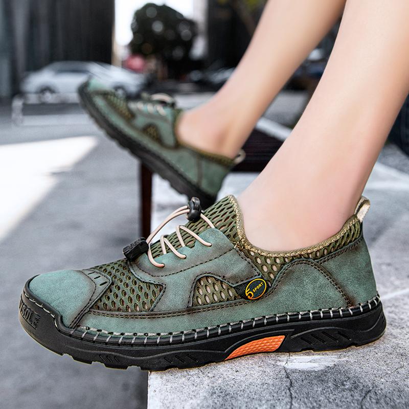 Модные Сверхлегкие Мужские Кроссовки Летний Комфорт Теннисные Туфли Мужские Туфли — фото 3