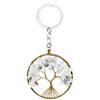 Natural Crystal Gravel Tree of Life Keychain Pendant Money Tree Keychain Pendant