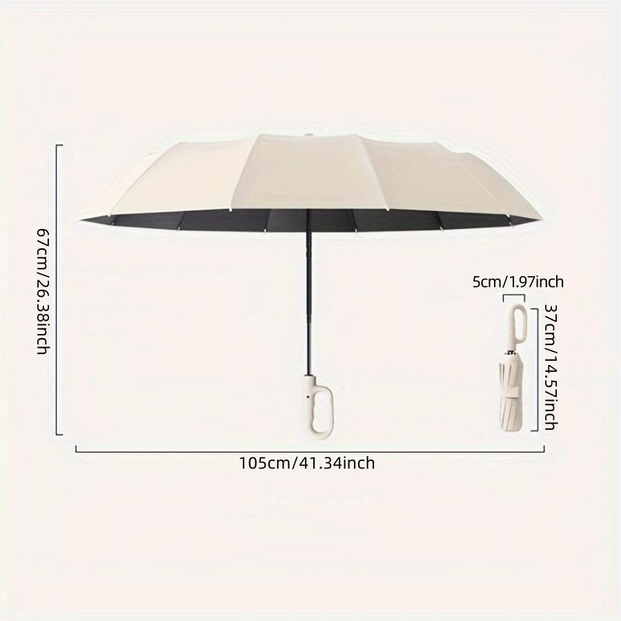 Ring Buckle Design 20 Ribs Fully Automatic Umbrella Folding Extra Large Strong Strong Sunshade Umbrella
