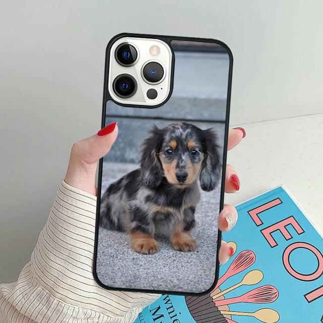 

Cute cartoon Dachshund dog phone Case Cover For iPhone 17 Air 16 15 14 Plus apple 16 11 12 13 Pro Max coque iPhone 13