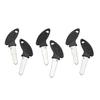 6pcs Key Blank Left Right Blade Keys for Motorcycle Scooter Moped ATV GY6 KYMCO