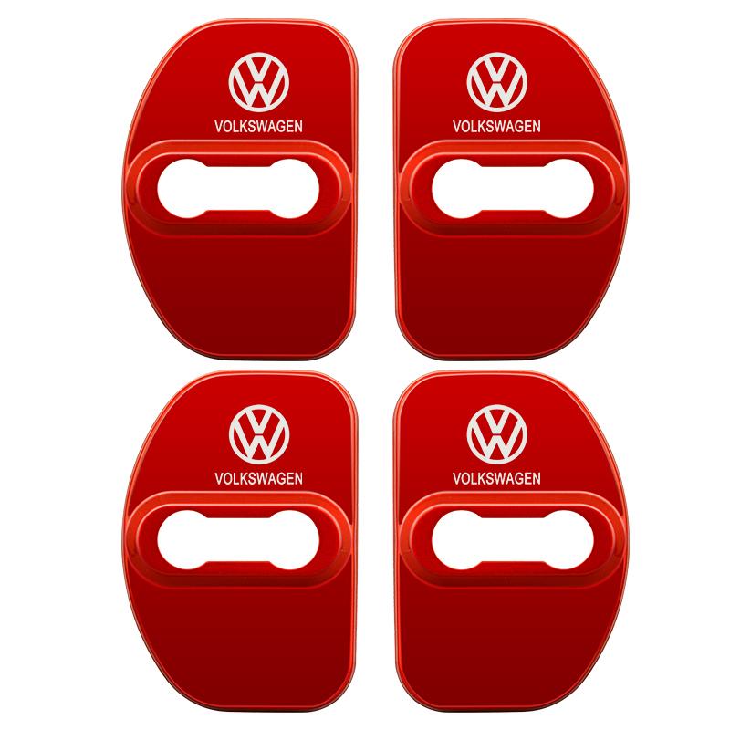 Car Sticker Car Door Lock Protective Cover For Volkswagen VW GTI Polo Passat Tiguan Sharan T-ROC Touran Jetta Bora Accossories L444