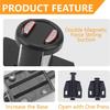 4 Pack Push to Open Door Catch, Single Magnetic Pressure Touch Release Latch with Fixing Screw Door Heavy Duty Latches, Plastic Soft Magnetic Catches