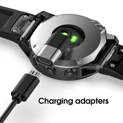 İzle şarj adaptörü taşınabilir 90 derece viraj Mini kadın erkek izle şarj dönüştürücü Garmin Fenix ​​7 7x 5s 6 6X 6S PRO Instinct