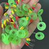 100 Pcs Silicone Fishing Oval/Cylinder Float Stop Stoppers Fishing Float Fishing Bobber Fishing Tackle Accessories