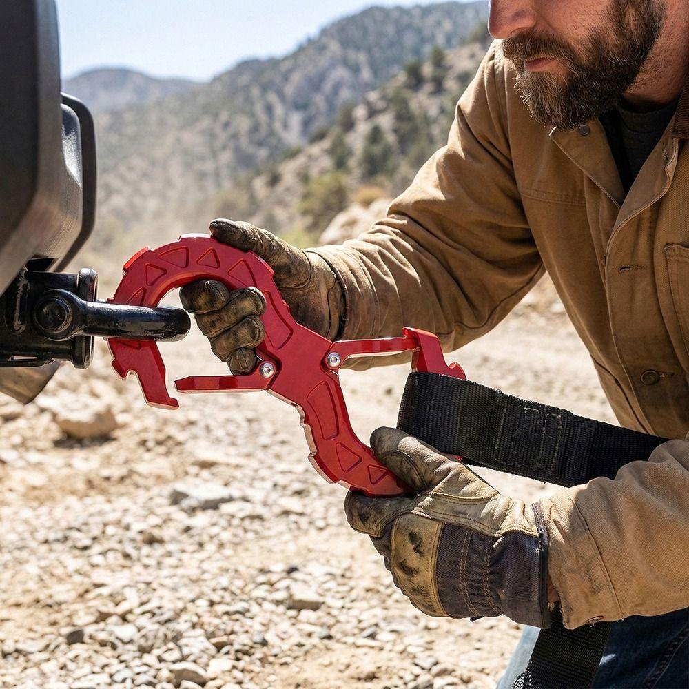 S-type Hook High-strength S-shaped Hook Solid Universal Double Ended U-buckle Portable Off Road Towing Bar JK Offroad