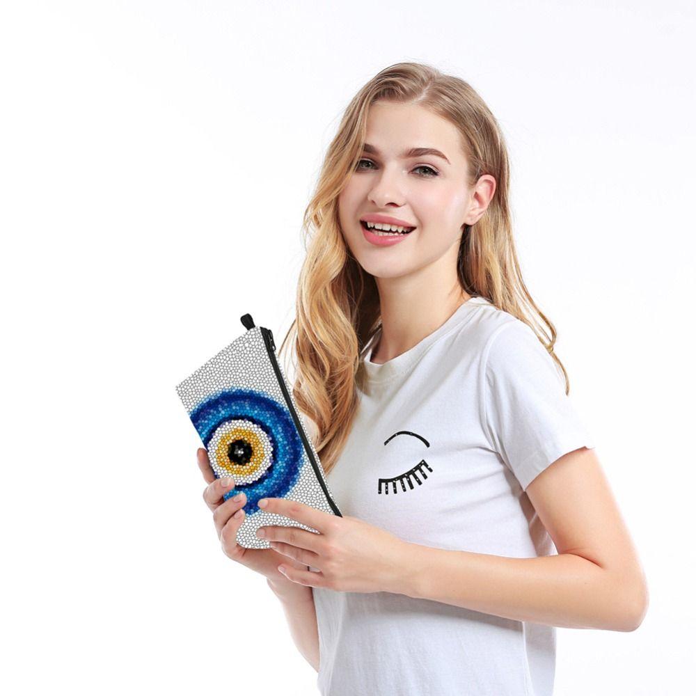 Eye Print Large Capacity Wash Pouch Toiletry Bag Korean Storage Bags Cosmetic Bags Women Clutch Bag