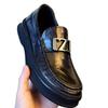 2025 Spring New Men's Loafers, Genuine Leather Doudou Shoes, Versatile Set of Feet, One Pedal, Platform Casual Leather Shoes for Men