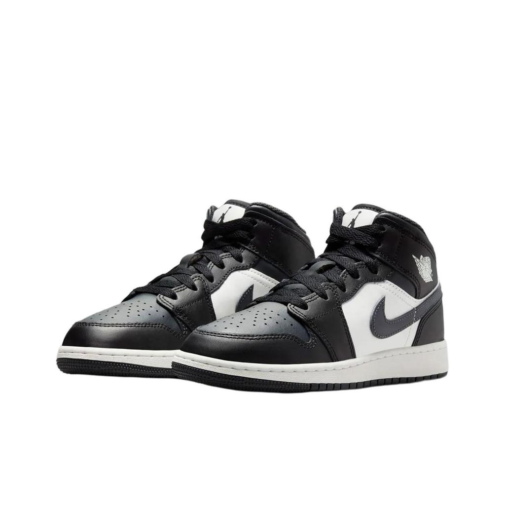 Air Jordan 1 Mid GS Black Off Noir Kids Sneakers Summit-White DQ8423-010