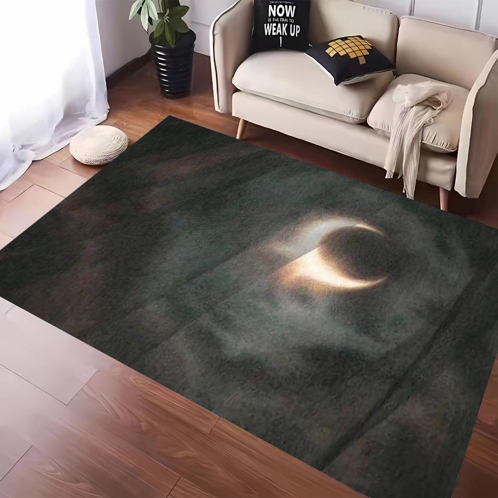

1pc Carpet Dark Sky Dreamy Moon Print for Home Living Room Bedroom Decor Non-slip Rug Floor Mat Surface Comfortable Carpet Gift 100x150cm