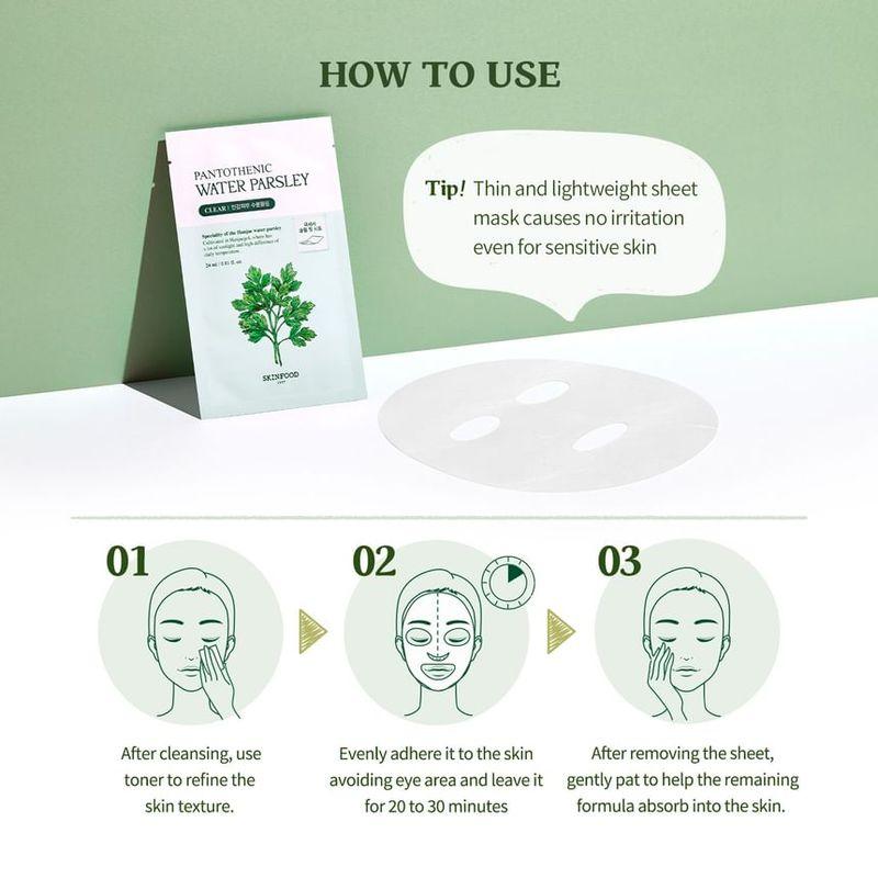 SKINFOOD - Pantothenic Water Parsley Mask Set