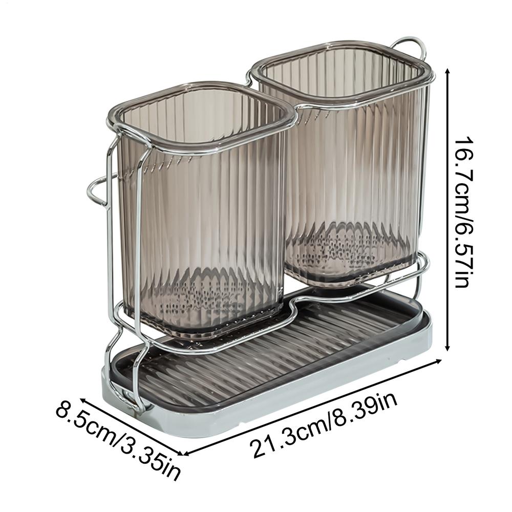 Zahnbürstenhalter Schreibtisch-Rasierer-Organizer Dekorative Mehrzweck-Zahnbürstenhalter für Schminktisch Küchentheke Spüle Kinderzimmer