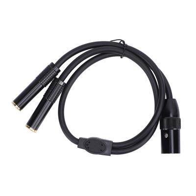 3-pins XLR Mannelijk naar Dubbel 6,35 mm Vrouwelijk Y-splitterkabel XLR Mannelijk naar Dubbel 1/4 inch Microfoonkabel