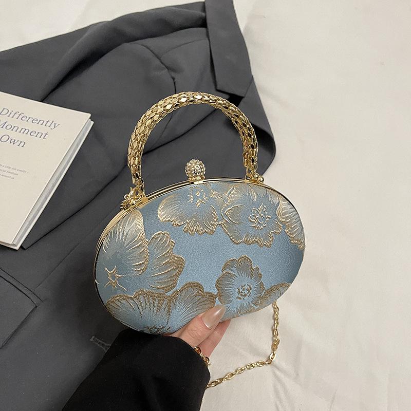 Дизайнерская нишевая сумка-шар женская новая портативная модная цепочка маленькая сумка ужин мини вышитая косая сумка