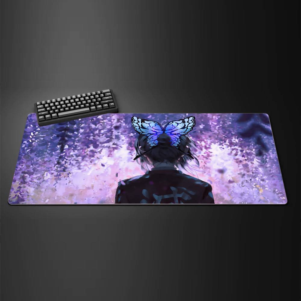 Demon Slayer Inosuke Anime Gaming Mouse Pad Large Rubber Keyboard Desk Mat With 2MM Stitched Edge Design