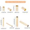 PH PandaHall 60pcs Brass Tube Beads 4 Sizes 9~24.5mm Long Tube Spacer Beads 24K Gold Plated Macrame Beads for DIY Sewing Craft Wall Hanging Plant