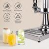 Drink Dispensers for Parties, Cold Beverage Dispenser with Centre Ice Core and Drip Trays, 2.2 Gallon/8L Stainless Steel Drink Dispensers with Stand