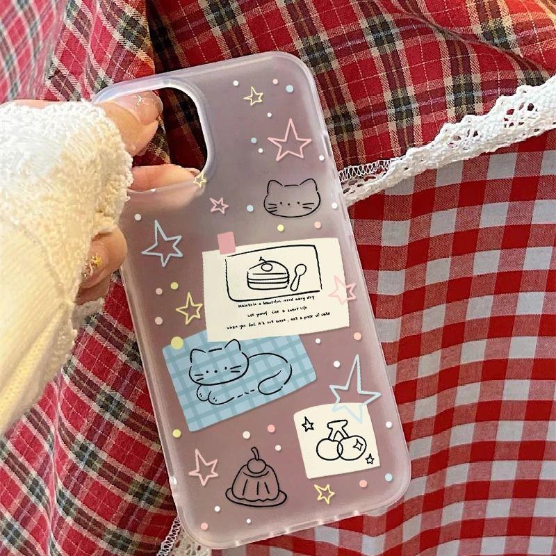 Star Kitten Soft Frosted Phone Case for Apple iPhone 13-17 PROMAX