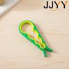 Multifunctional 4in1 Can Opener NonSlip Grip EasyUse Kitchen Tool Beer Bottle Jar Lid Opener