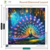 Pittura Diamante Quadrata/rotonda Completa Pavone Luminoso 5d Fai da te Lupo Ricamo Diamante Mosaico Punto Croce Animale Arte da Parete Decorazione Casa
