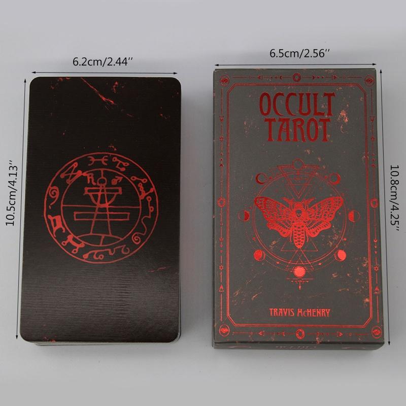 78 Cards Occult Tarots Divination Tarot Card Oracle Cards Board Game Entertainment Full English Family Party Playing Tarot Deck