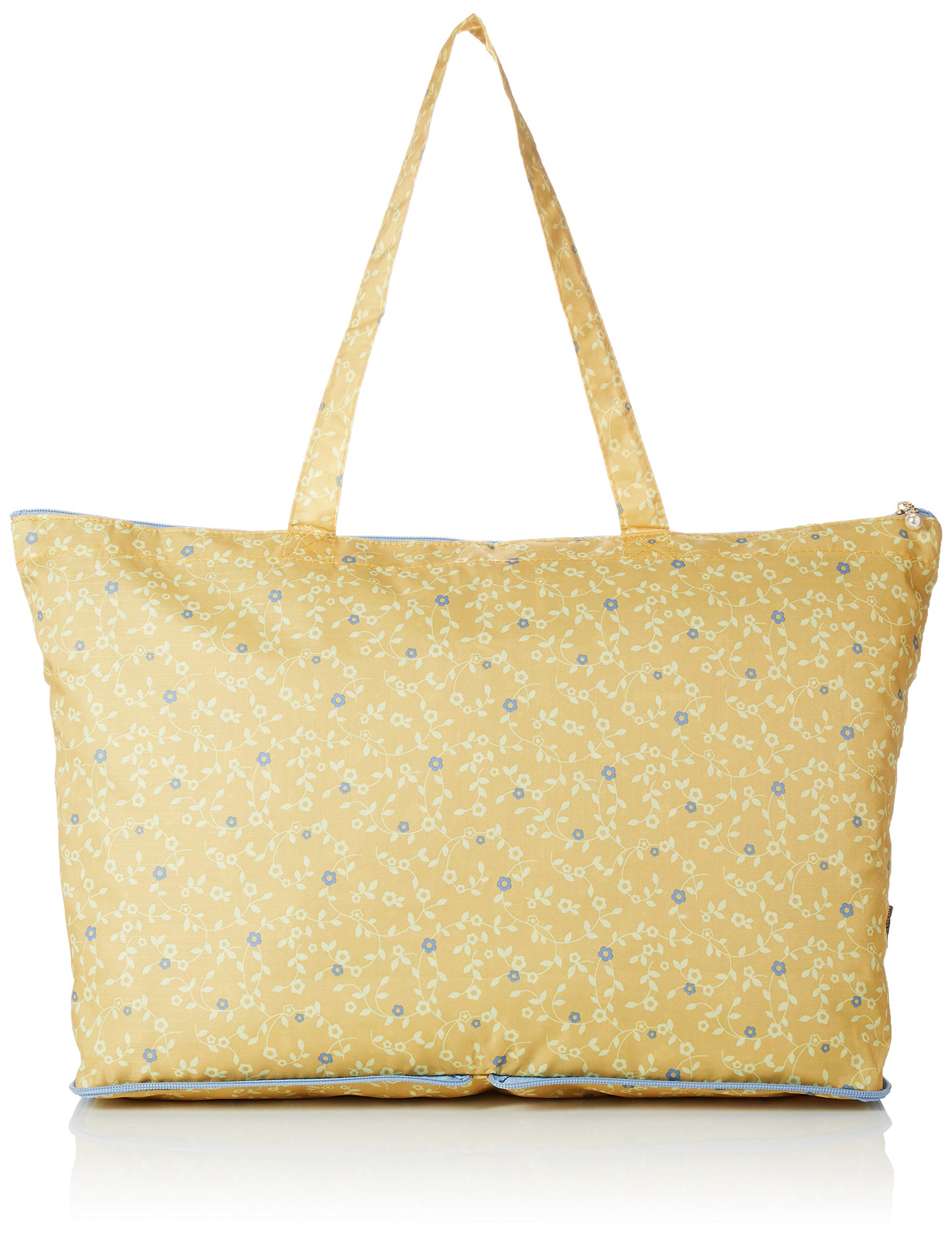 

Hapitas Foldable Tote Bag Wide Variety of 406 Flower Waltz Yellow H0001, Shifre, Patterns, Compact,