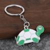 Cute Cartoon Turtle Enamel Keychains Bright Color Design Sturdy Metal Ring For Bag Decor Key Storage Gifts For Turtle Fans