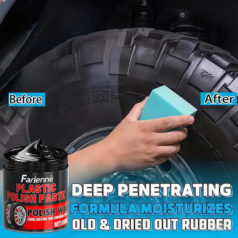 High-Efficiency Tire & Plastic Care Kit, Formula, Removes Haze, Scratches Removal, Professional Polishing, Durable Formula