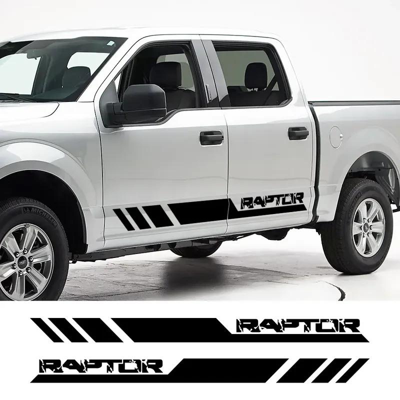 Car Door Side Stickers For Ford F150 Ranger Raptor Pickup Truck Graphics Body Stripe Decal Vinyl Sticker Auto Tuning Accessories