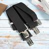 50mm Wide Suspenders Strap Clip X Type Elastic Heavy Duty Men S Strip Sling Decor