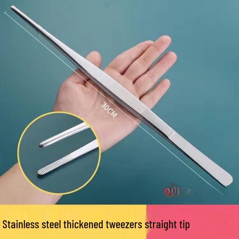 

Extra Long Stainless Steel Tweezers: Large Pick-Up Clamps for Water Succulents - Bulk Discounts Available