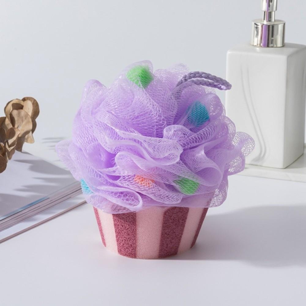 Simulation Cake Foaming Sponge Ice Cream Design Body Skin Cleaner Bath Bubble Ball Body Cleaning