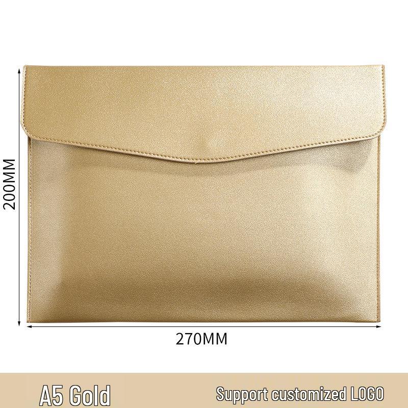 

Пользовательская водонепроницаемая кожаная папка для документов формата А4 с кнопкой-защелкой для бизнеса - Утолщенный файл-пакет с печатью логотипа