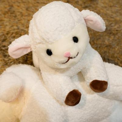 Zoology Super Cute Sheep Plush Soft Cushion Animal Attachment Doll, Purple, 50cm, Korean Popular Toys